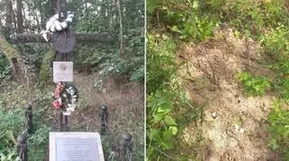 Photographs of the cemetery published by Belsat TV