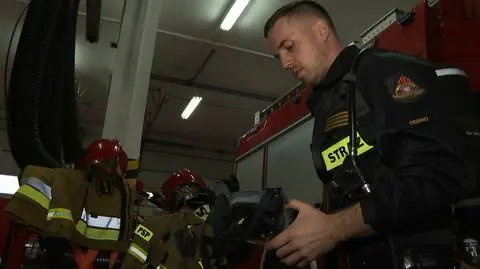 Bohaterski strażak Łukasz Gryciak