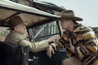 Robert De Niro i Leonardo DiCaprio w filmie "Killers of the Flowers Moon"