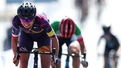 Katarzyna Niewiadoma w czołówce wyścigu dookoła Hiszpanii