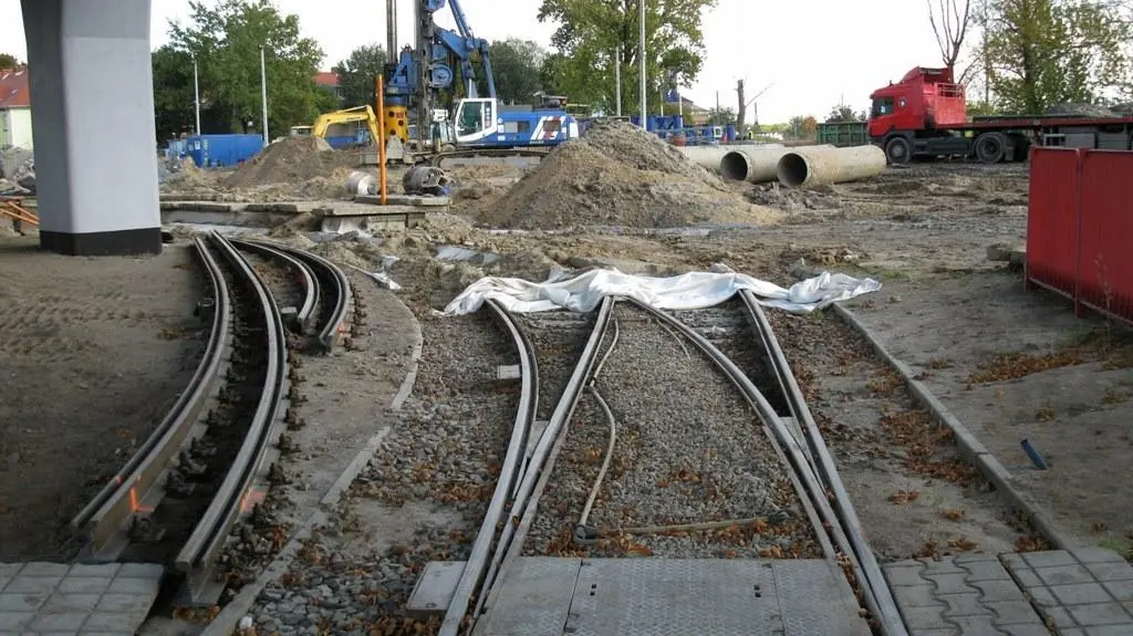 Prace na pętli tramwajowej