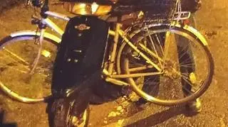 Jeden jednoślad leżał na ramie drugiego