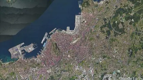 Platforma znajdowała się na nabrzeżu w mieście Vigo