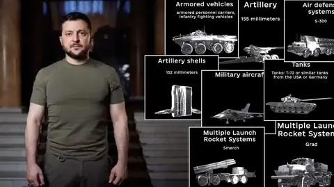 "Wolność musi być uzbrojona lepiej niż tyrania". Zełenski przedstawia listę potrzebnej broni