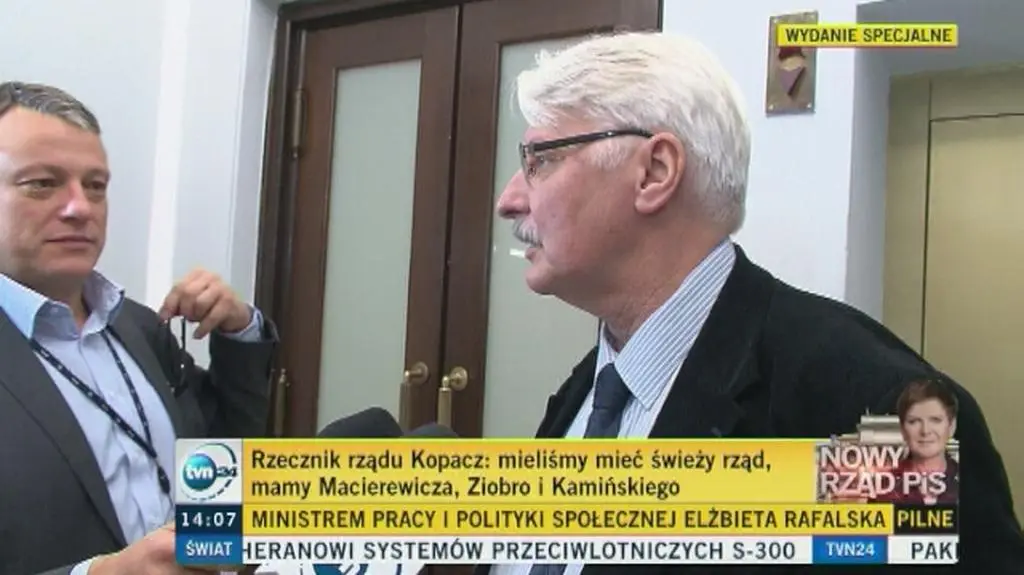 Waszczykowski o priorytetach pracy jako szef MSZ