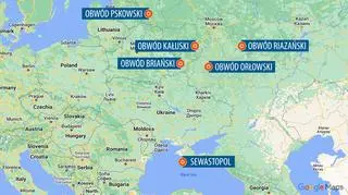 W tych obwodach odnotowano ataki dronami.