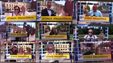 Urodzinowa ramka z okazji 20-lecia TVN24 do wylicytowania na WOŚP