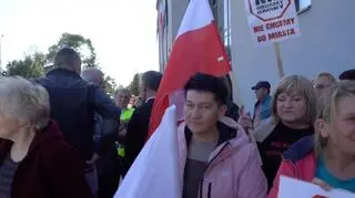 Mieszkańcy gminy protestowali w Chełmie. Między innymi przed biurem posłanki Prawa i Sprawiedliwości Anny Dąbrowskiej-Banaszek oraz przed urzędem miasta