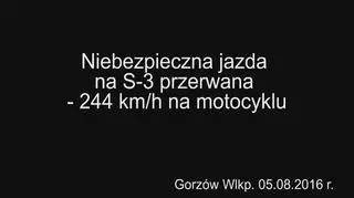 244 km/h motocyklem po S3
