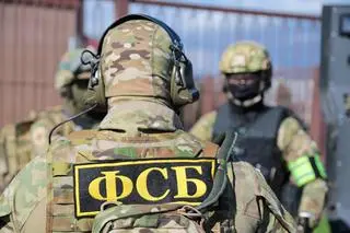 Funkcjonariusze FSB w akcji. Zdjęcie ilustracyjne  