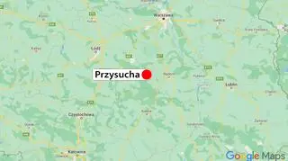 Przysucha leży w południowej części województwa mazowieckiego