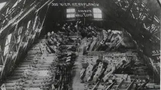 Samoloty zdobyte w hali Zeppelinów w 1919 r