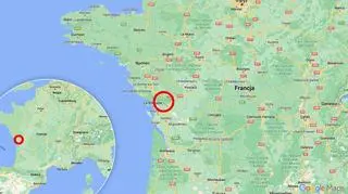 Lokalizacja trzęsienia ziemi we Francji