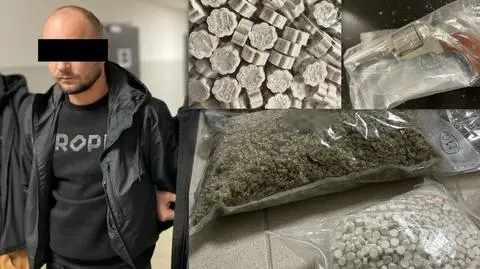 Zatrzymany 34-latek usłyszał zarzuty udziału w obrocie znacznymi ilościami narkotyków