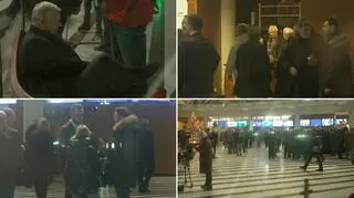 Politycy PiS w siedzibie TVP