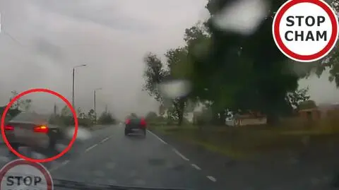Nieoznakowany radiowóz w akcji