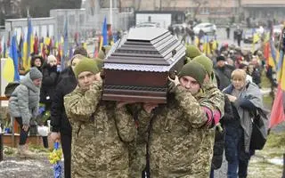 Pogrzeb ukraińskiego żołnierza