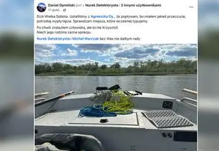 Ojciec Krzysztofa Dymińskiego znalazł w Wiśle ciało