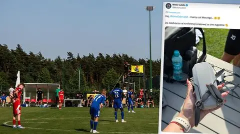 Afera dronowa w ekstraklasie. "Do odebrania na konferencji prasowej"