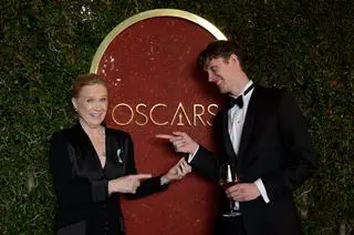 Liv Ullmann i Halfdan Ullmann Tøndel w marcu 2022 roku
