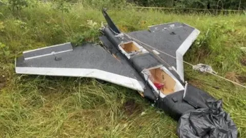 Dron Gerbera, który przeleciał z Białorusi na Litwę i rozbił się