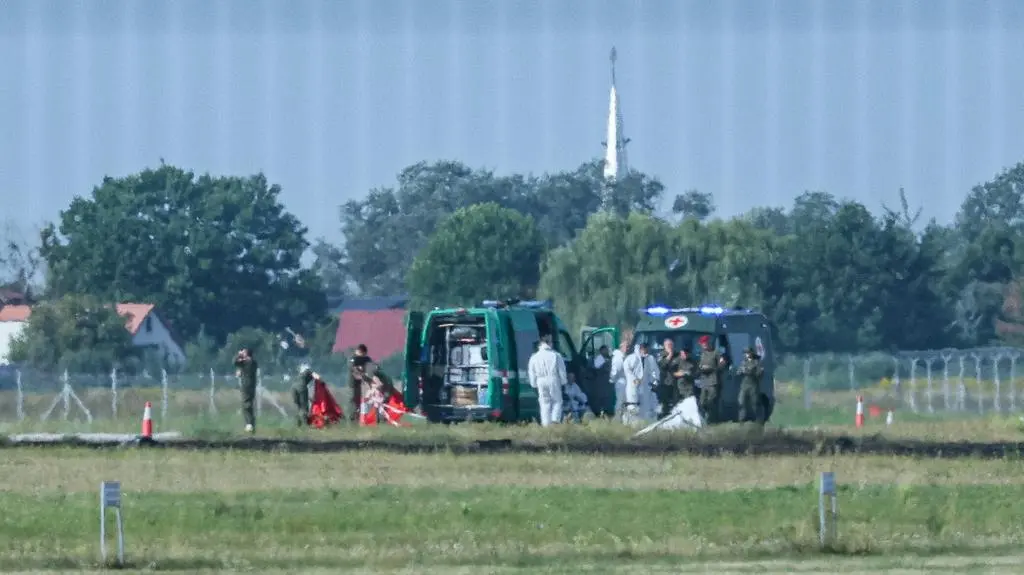 Miejsce katastrofy F-16