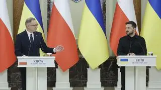 Andrzej Duda i Wołodymyr Zełenski w Kijowie