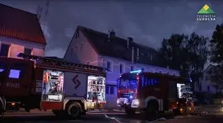 Dzierżoniów, pożar domu przy ulicy Kopernika
