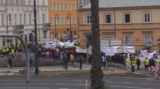 Protest przeciwko budowie CPK