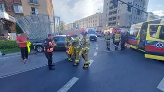Zderzenie karetki z samochodem osobowym w Białymstoku