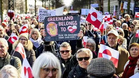 Protest w Kopenhadze w sprawie Grenlandii