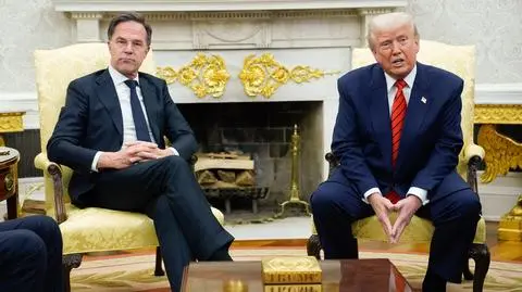 Mark Rutte i Donald Trump