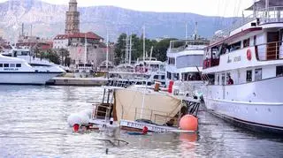 Prom zerwał się z cum w Splicie i staranował statek