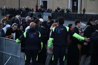 Vatican - the funeral of Pope Francis.  The funeral mass of Pope Francis in St. Piotr