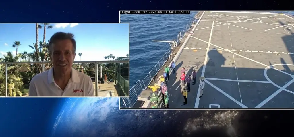 "Nowy rozdział w eksploatacji kosmosu zakończony". Finał misji, oglądaj TVN24