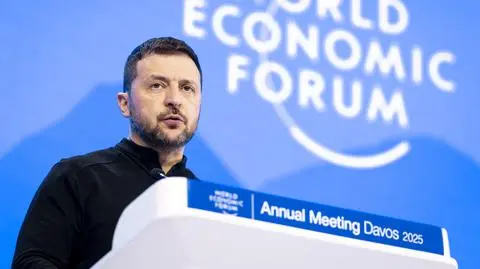 Wołodymyr Zełenski na 55. Światowym Forum Ekonomicznym w Davos