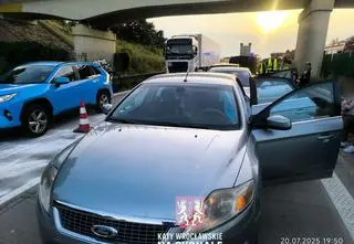Piętnaście osób w pięciu samochodach. Karambol na autostradzie