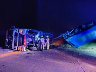 Kolizja na autostradzie A1 na wysokości miejscowości Kamieńsk