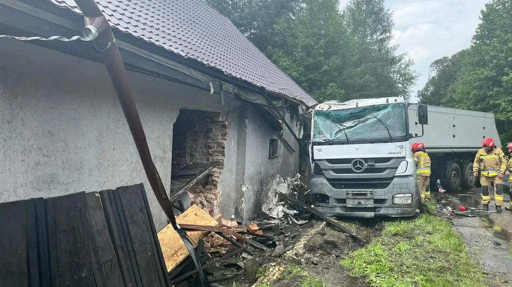 Kierowca trafił do szpitala