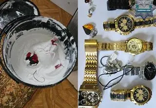 Włamał się do jubilera, a łup ukrył w wiadrze z farbą