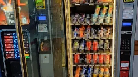 Włamał się do automatu z przekąskami