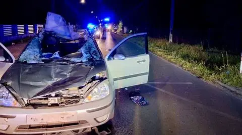 Konie wybiegły na drogę. Doszło do zderzenia