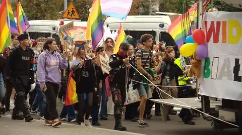 Marsz równości przeszedł przez Białystok. "Jesteśmy obecni"