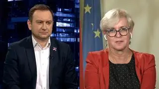 Joanna Kluzik-Rostkowska oraz Tomasz Trela w "Kropce nad i".