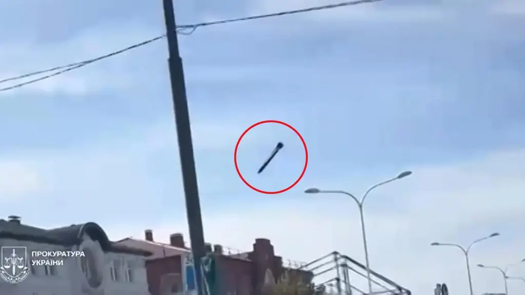 Moment wtorkowego ataku na Charków. Ujęcie z nagrania  