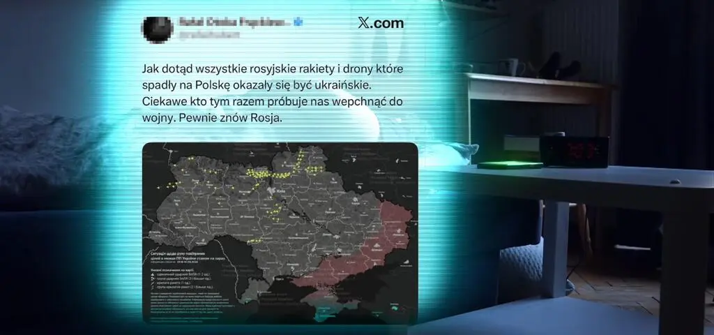 Drony nadlatują, sieć eksploduje. Operacja kłamstwa wymierzona w Polskę