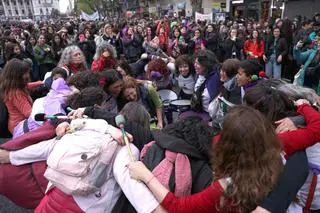 Demonstracja w Buenos Aires przeciwko przemocy wobec kobiety w Argentynie