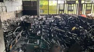W wyniku pożaru spłonęła sala kinowa w dawnym domu kultury 