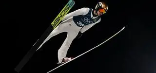 Konkurs olimpijski w skokach. Trwa seria próbna