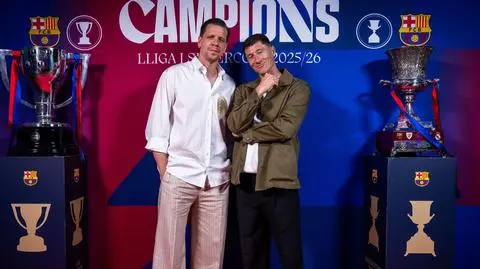 Lewandowski i Szczęsny brylowali na czerwonym dywanie. Barcelona świętuje sukcesy
